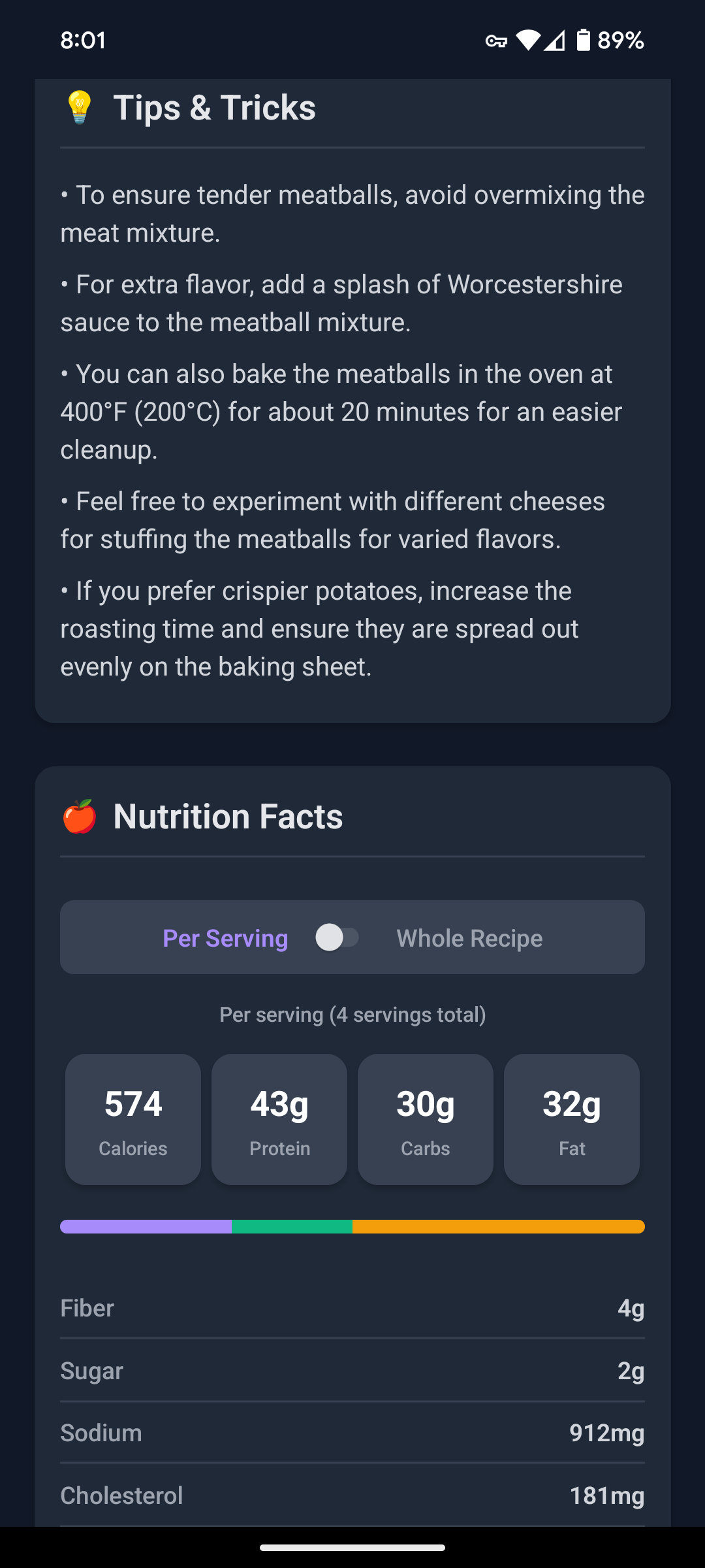 Smart Nutrition Tracking
