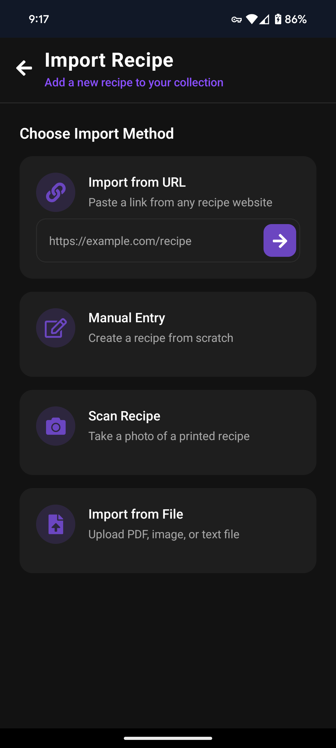 Import Recipes Easily