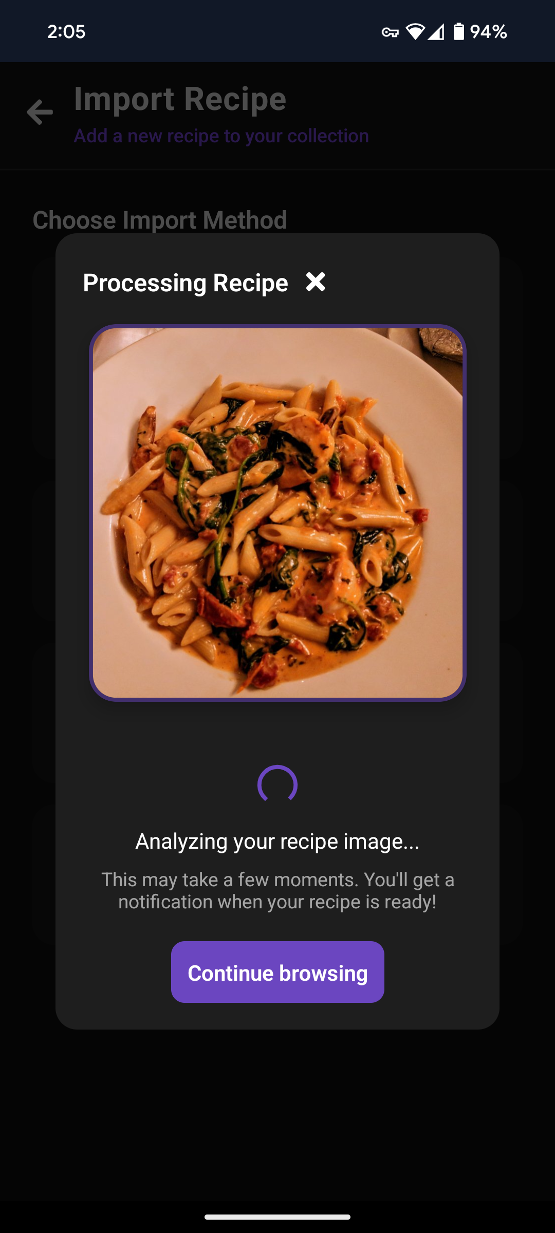 AI Processing Recipe
